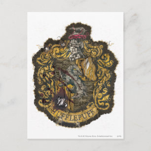 Hufflepuff Crest - Destroyed Postcard