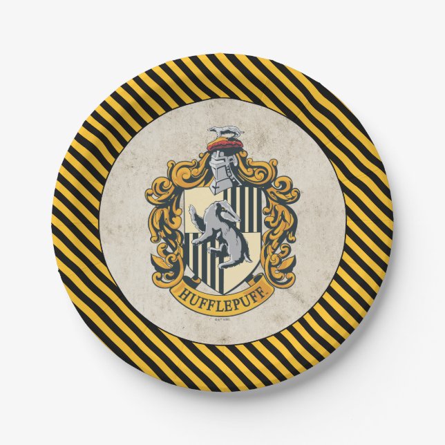 Hufflepuff Crest Paper Plates (Front)