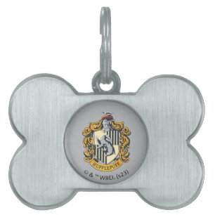 Hufflepuff Crest Pet ID Tag