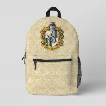 Hufflepuff Crest Printed Backpack