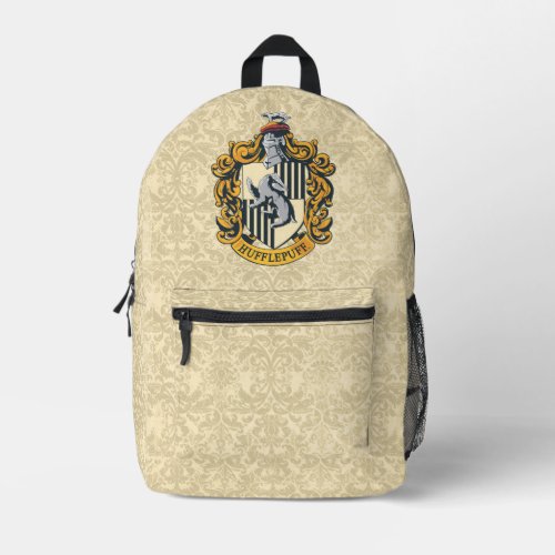 Hufflepuff Crest Printed Backpack