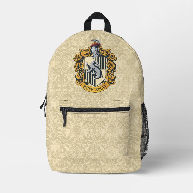 Hufflepuff Crest Printed Backpack (Front)