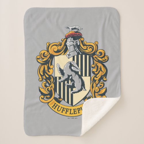 Hufflepuff Crest Sherpa Blanket