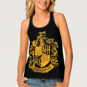 Hufflepuff Crest - Splattered Tank Top