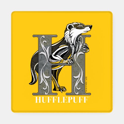 HUFFLEPUFF Crosshatched Emblem Coaster Set