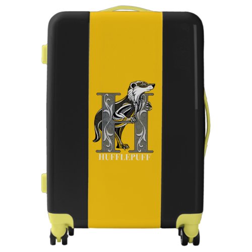 HUFFLEPUFF Crosshatched Emblem Luggage