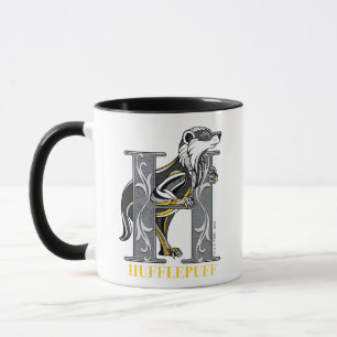 HUFFLEPUFF™ Crosshatched Emblem Mug