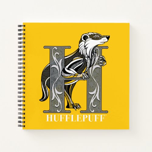 HUFFLEPUFF Crosshatched Emblem Notebook