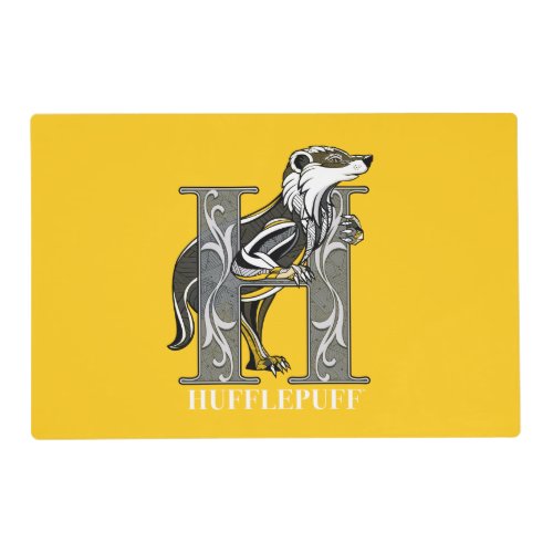 HUFFLEPUFF Crosshatched Emblem Placemat