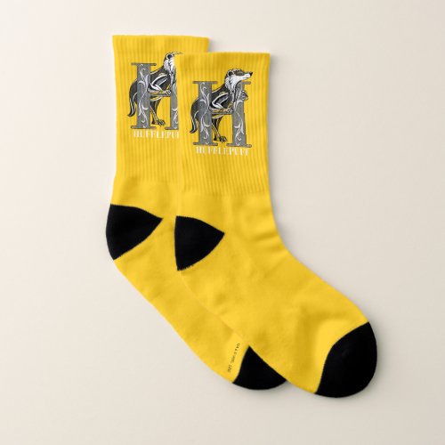 HUFFLEPUFF Crosshatched Emblem Socks