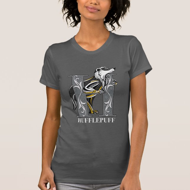 HUFFLEPUFF™ Crosshatched Emblem T-Shirt (Front)