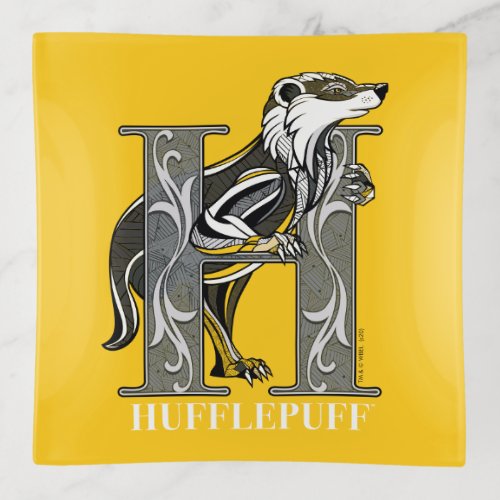 HUFFLEPUFF Crosshatched Emblem Trinket Tray