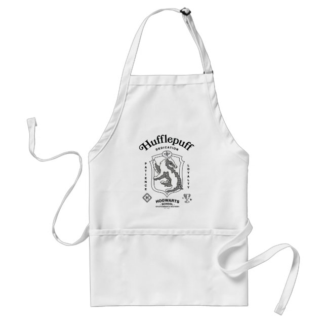 HUFFLEPUFF™ Dedication Patience Loyalty Crest Adult Apron (Front)