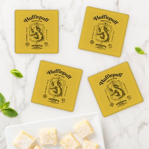 HUFFLEPUFF™ Dedication Patience Loyalty Crest Coaster Set