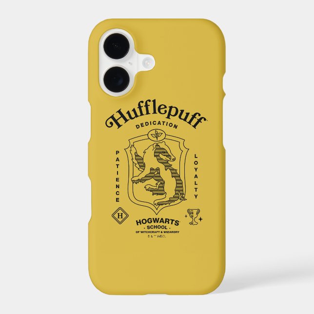 HUFFLEPUFF™ Dedication Patience Loyalty Crest iPhone Case (Back)