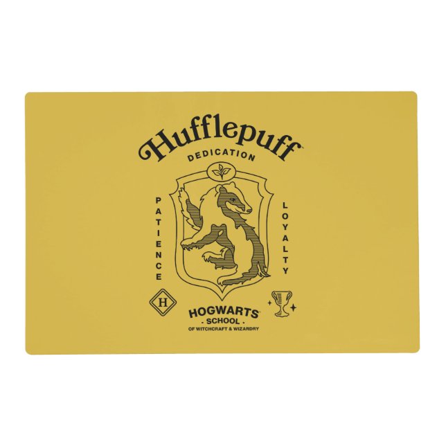 HUFFLEPUFF™ Dedication Patience Loyalty Crest Placemat (Front)