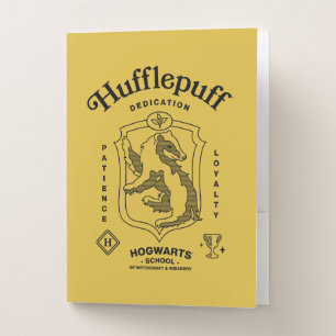 HUFFLEPUFF™ Dedication Patience Loyalty Crest Pocket Folder