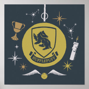 HUFFLEPUFF™ Holiday Bauble Graphic Poster
