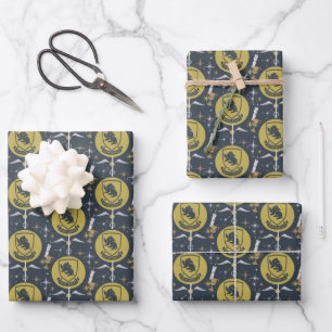 HUFFLEPUFF™ Holiday Bauble Graphic Wrapping Paper Sheets