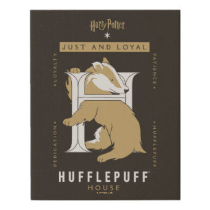 HUFFLEPUFF™ House Just And Loyal Faux Canvas Print