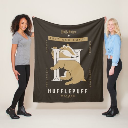 HUFFLEPUFF House Just And Loyal Fleece Blanket