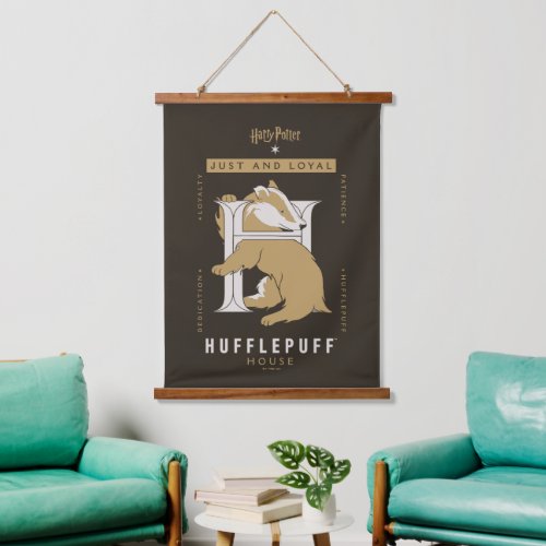 HUFFLEPUFF House Just And Loyal Hanging Tapestry