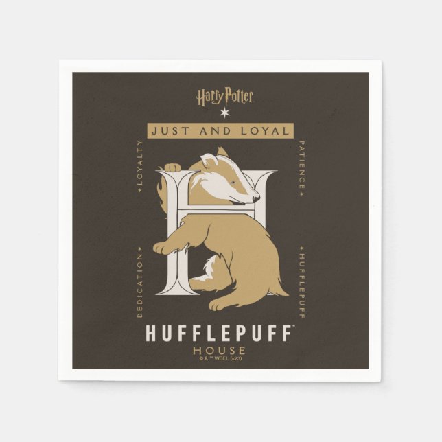 HUFFLEPUFF™ House Just And Loyal Napkins (Front)