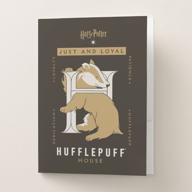 HUFFLEPUFF™ House Just And Loyal Pocket Folder (Front)