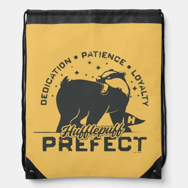 HUFFLEPUFF™ Prefect Badge Drawstring Bag (Front)