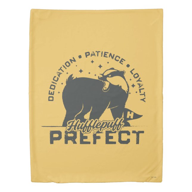 HUFFLEPUFF™ Prefect Badge Duvet Cover (Front)