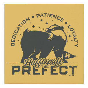 HUFFLEPUFF™ Prefect Badge Faux Canvas Print