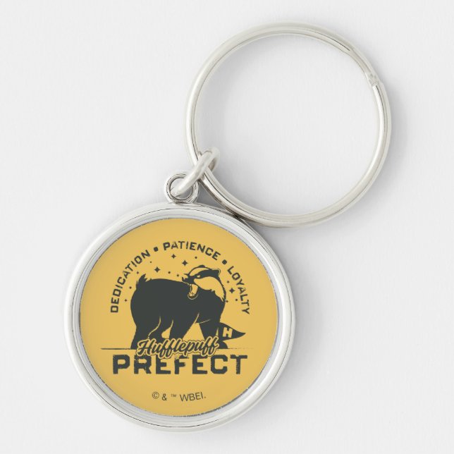 HUFFLEPUFF™ Prefect Badge Keychain (Front)