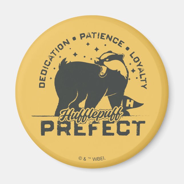 HUFFLEPUFF™ Prefect Badge Magnet (Front)