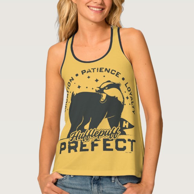 HUFFLEPUFF™ Prefect Badge Tank Top (Front)