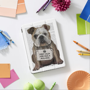 Hug a Bulldog iPad Pro Cover
