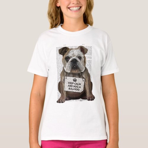 Hug a Bulldog T_Shirt