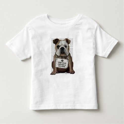 Hug a Bulldog Toddler T_shirt