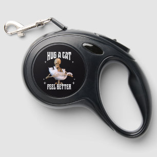 Hug a Cat Feel Better Custom Pet Contact Retractable Pet Leash