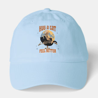 Hug a Cat Feel Better Introvert Cat Humor Hat