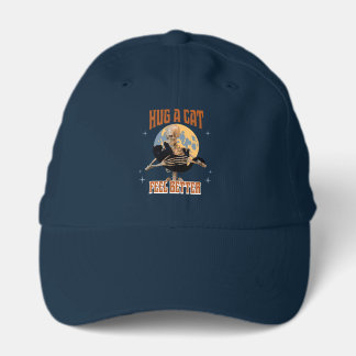 Hug a Cat, Feel Better Skeleton Hugging Cat Funny Performance Cap
