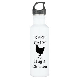 Hug a Chicken Water Bottle