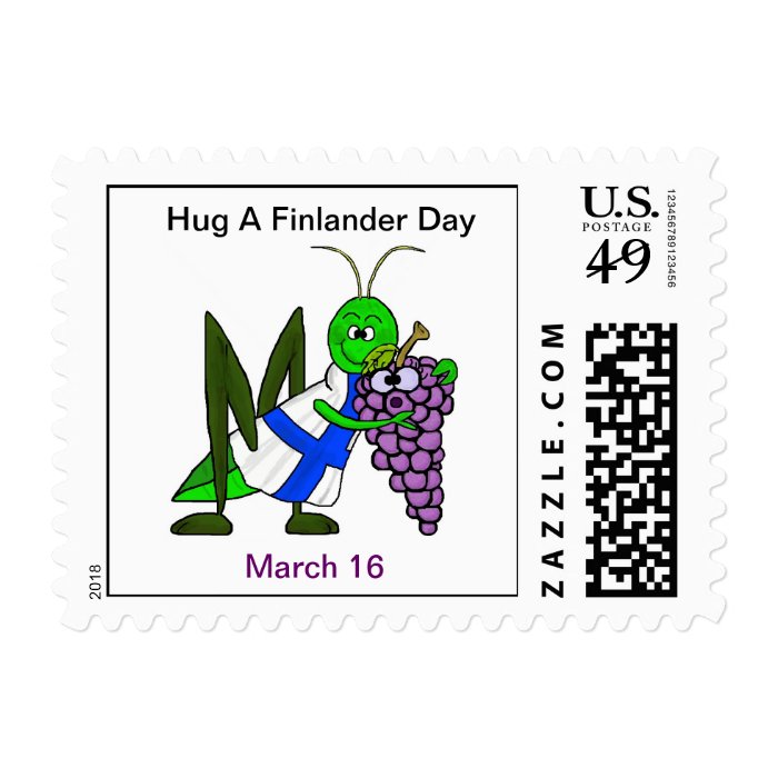 Hug A Finlander Day   St. Urho March 16 Stamp