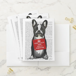 Hug a Frenchie Pocket Folder