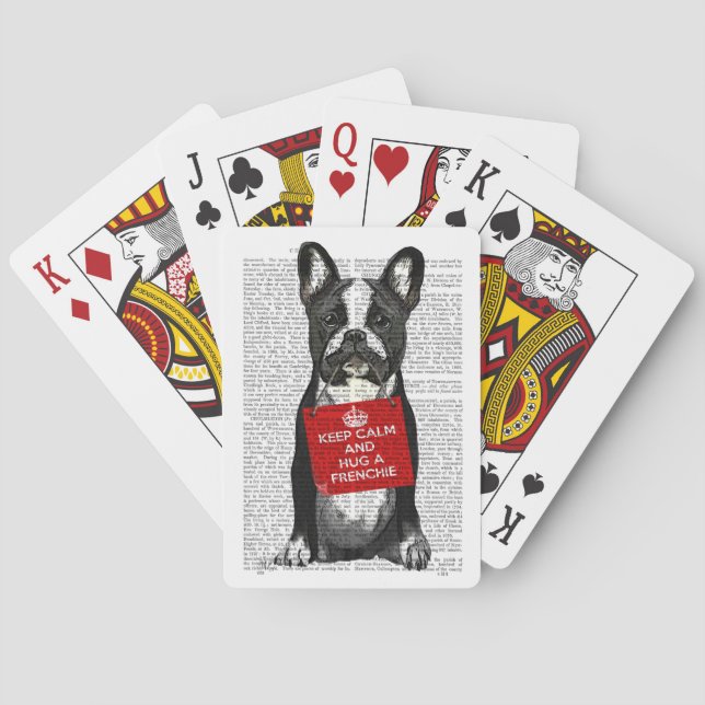 Hug a Frenchie Poker Cards (Back)