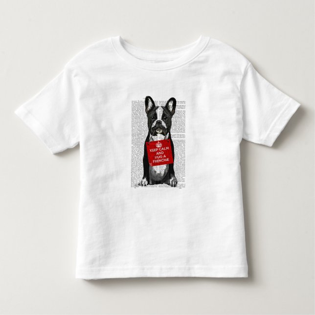 Hug a Frenchie Toddler T-shirt (Front)