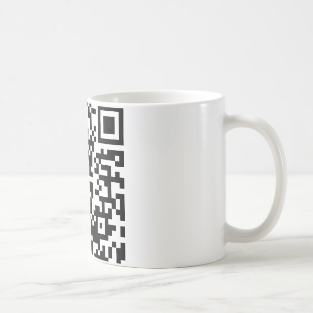 Hug A Geek QR Code Coffee Mug (Right)