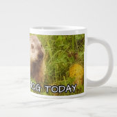 Hug a groundhog today mug (Right)