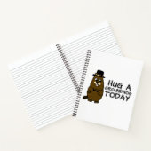 Hug a groundhog today notebook (Inside)