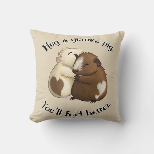 Hug A Guinea Pig Pillow