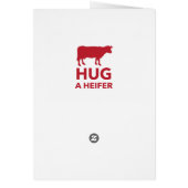Hug a Heifer Funny Dairy Farm (Back)